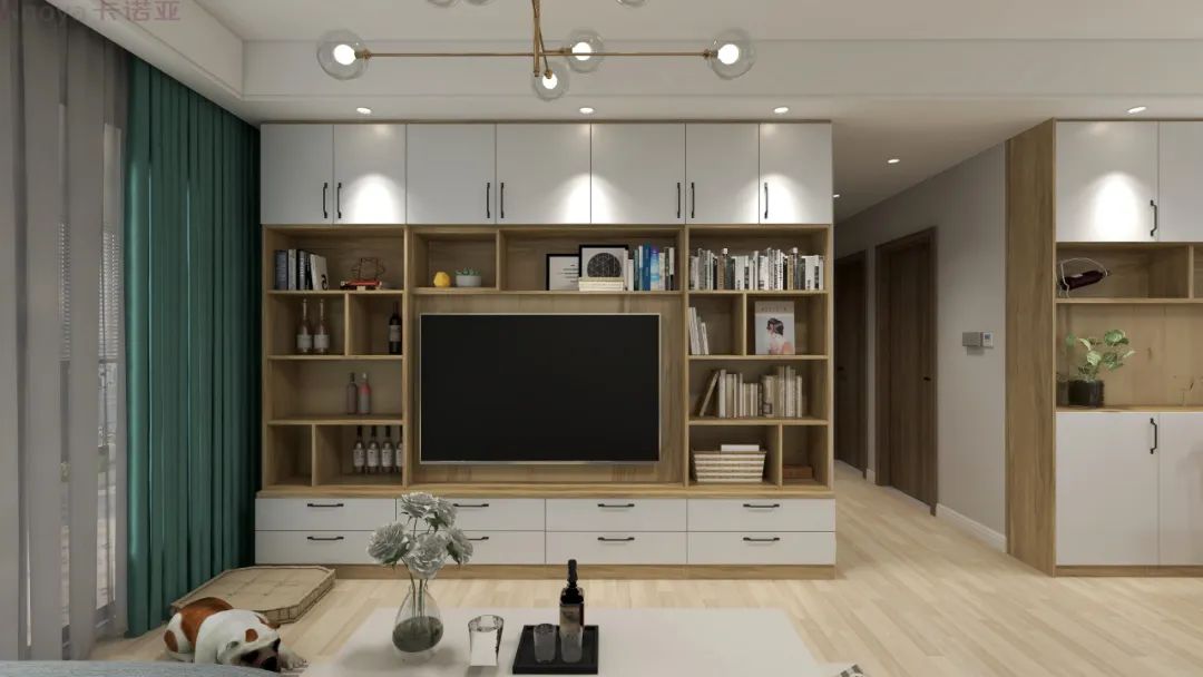 客廳做書柜、臥室設(shè)閱讀角